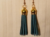 Leather tassel earrings * 3 to choose from