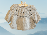 Long sleeve baby sweater or cover-up
