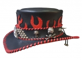 Steampunk Gothic El Dorado Leather Top Hat