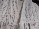 White Lacy Scarf