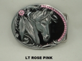 Women's Belt Buckle Swarovski crystal rhinestones Horse Western