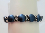 Beaded Bracelet Fashion Jewelry. Candy Beads Blue