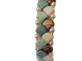 Beaded Bracelet Fashion Jewelry. Ginko Bead  Mermaid Scales