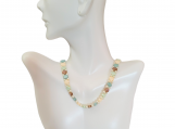 Beaded Necklace Fashion Jewelry. Ginko Bead. 5 Color Choices