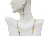 Beaded Necklace. Tila Bead Necklace. 2 Color Choices