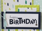 Birthday dotted blue-green 