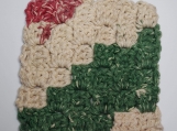 Crochet Washcloth - Holiday Stripes