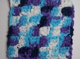 Crochet Washcloth - Blue Moon Ombre