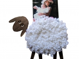 Funny Wall Decal Lamb - Holder for photos and notes