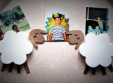 Funny Wall Decal lamb - Holder for photos or pictures