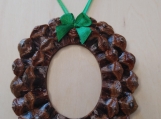 Handcrafted Christmas tree ornament Traditional "O"