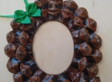 Handcrafted Christmas tree ornament Traditional "Q"