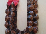 Handcrafted Christmas tree ornament Traditional "U"