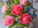 Handmade Soap Flowers. Gifts 