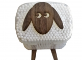 Lamb - A wall mounted box containing cotton buds. Funny Wall Dec