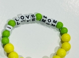 Mom Love beaded bracelet