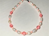 Pearl Beaded Bracelet Fashion Jewelry. Coral Shell Beads Pearls