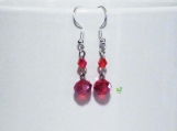 RnJ_CrystalStone_Red Earring 925 SilverWire