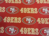 San Francisco 49ers Bandana - 22"x22" NFL - Handmade 