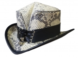Snake Leather Rambler Top Hat
