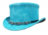 Steampunk Unisex Suede Leather Top Hat