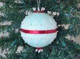 Victorian Christmas Ornament Victorian Lace, Mint & Ivory Large