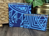 Blue Hula Dancer Cosmetic/Jewelry Bag A Set of 2