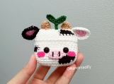 Cow AirPods 1/2/3/Pro/Pro 2 Case - Crochet Cow