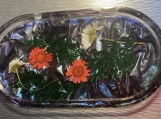 Handcrafted Resin Rose Trinket Tray Oval #6876