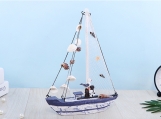 Home Decoration Crafts Shells Handmade Sailing Boat Gifts for Da