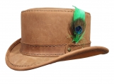 Stoker Leather Top Hat