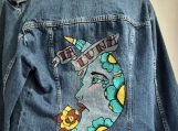 Upcycled Painted Jean Jackets (various sizes)