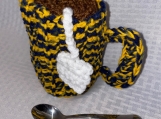 Blue & Gold Teacup scarf - WVU