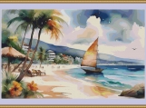 Boracay Island Cross Stitch Pattern