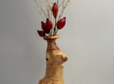 GBM10021 Vase Unique Handmade New Gift Decoration Solid Wood