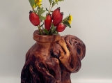 GBM10029 Vase Unique Handmade New Gift Decoration Solid Wood