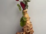 GBM10043 Vase Unique Handmade New Gift Decoration Solid Wood