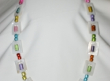 MOP and Colored Beads Necklace  N112347
