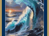 Ocean Waves Cross Stitch Pattern