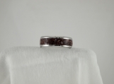 Stainless and Red Tiger's Eye (Ring#36)