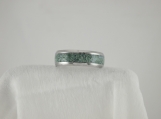 Stainless and South African Jade (Ring#40)
