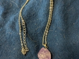Amethyst healing stone necklace