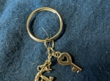 Fairy and key keychain