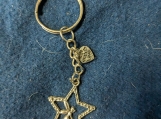 Fairy in a star keychain