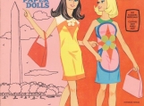 Francie and Case  Vintage Paper Dolls   