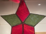 handmade stained glass stars