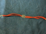 Infinity heart leather bracelet