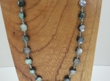 Mother of Pearl & Crystal Choker Necklace