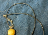 Necklace with healing stone
