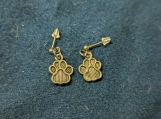 Paw print earrings